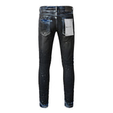 Purple Brand Jeans Pure Cotton High Street Trend #9051